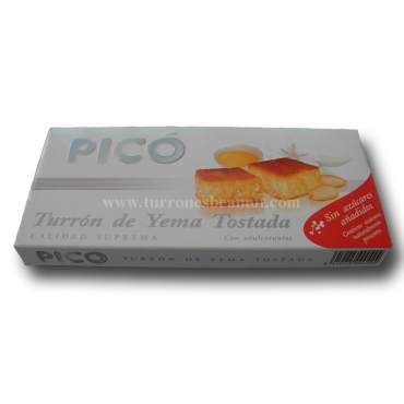 Nougat Jaune Grillé sans sucre ajouté "Picó" 200 gr.