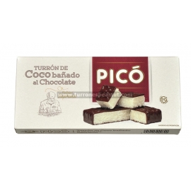 Torrone Coco immerso a cioccolato "picó" 200 gr.