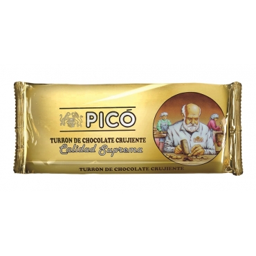 Torrone al cioccolato croccante "Picó" 150 gr.