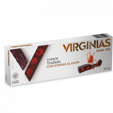 Nougat Truffes au chocolat aux Cerises alcool "Virginias" 200 gr.