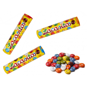 TUBO DE LACASITOS DE CHOCOLATE 20 GR