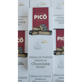 Turron-Creme überzogen mit ZARTBITTERSCHOKOLADE "Picó" 150 gr.