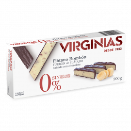 Nougat de chocolate com banana 200 gr. Sem adição de açúcares