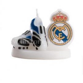 Candela di compleanno "Stivali del Real Madrid"
