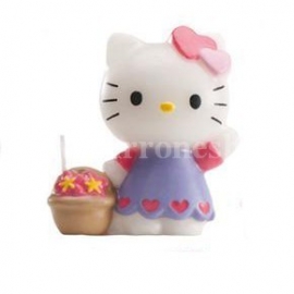Vela de aniversário "Hello Kitty Flowers"